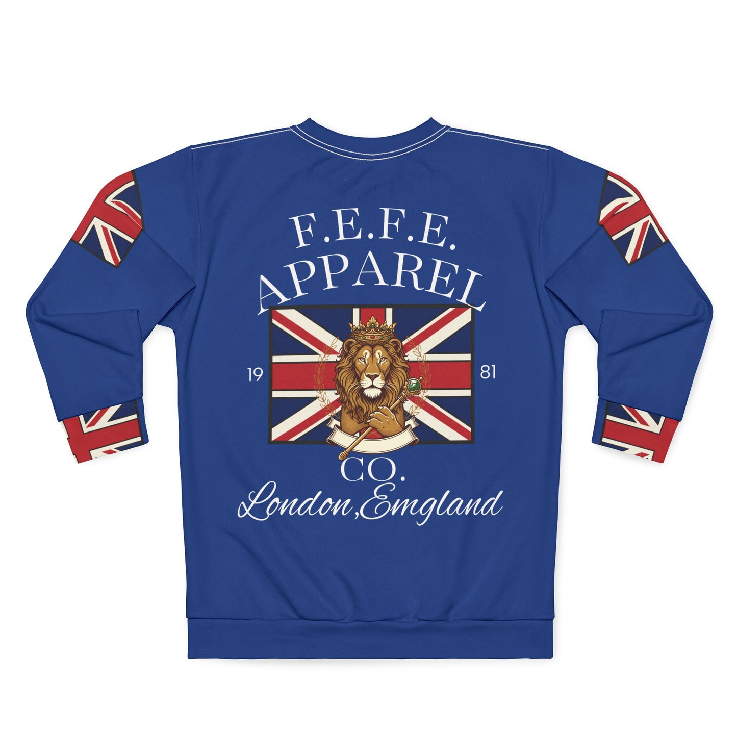 British Lion Crest Sweatshirt – F.E.F.E. Apparel London England Crewneck