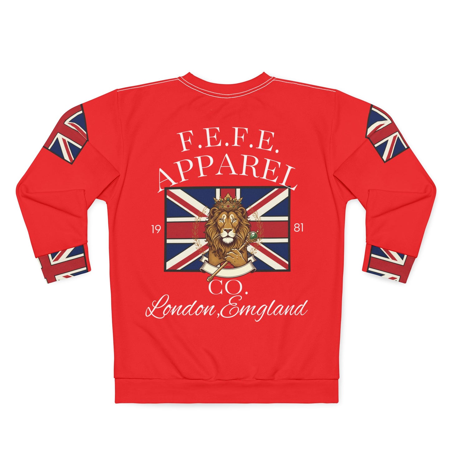 Copy of British Lion Crest Sweatshirt – F.E.F.E. Apparel London England Crewneck