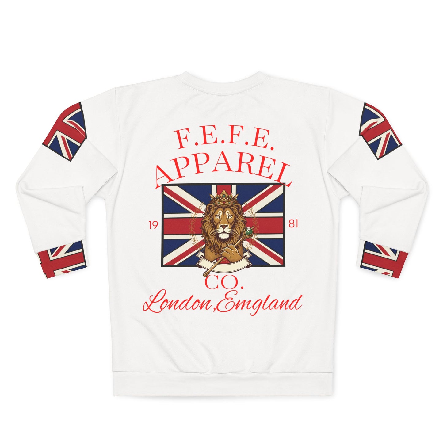 Copy of British Lion Crest Sweatshirt – F.E.F.E. Apparel London England Crewneck